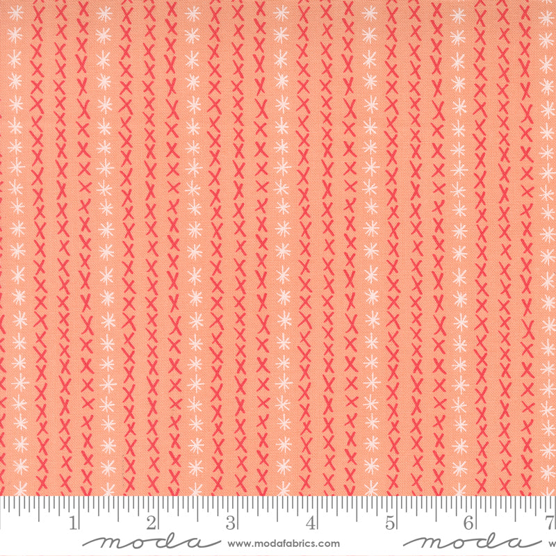 Dandi Duo | Cross Stitch Stripe Peach