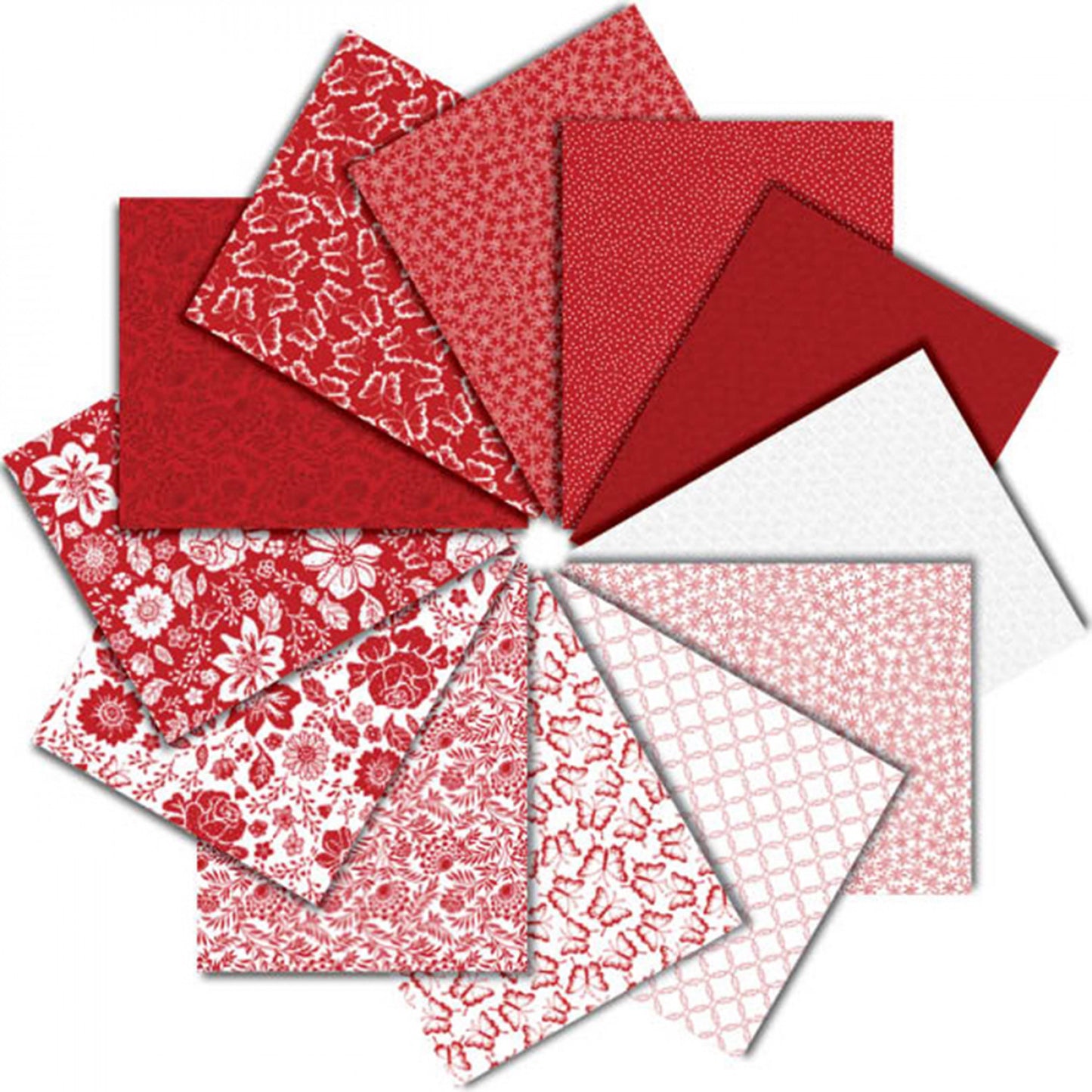 Garden Redwork | Fat Quarter Bundle