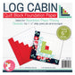 6" Log Cabin Foundation Paper | It's Sew Emma