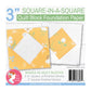 3" Square in a Square Foundation Paper | It's Sew Emma