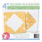 4" Square in a Square Foundation Paper | It's Sew Emma