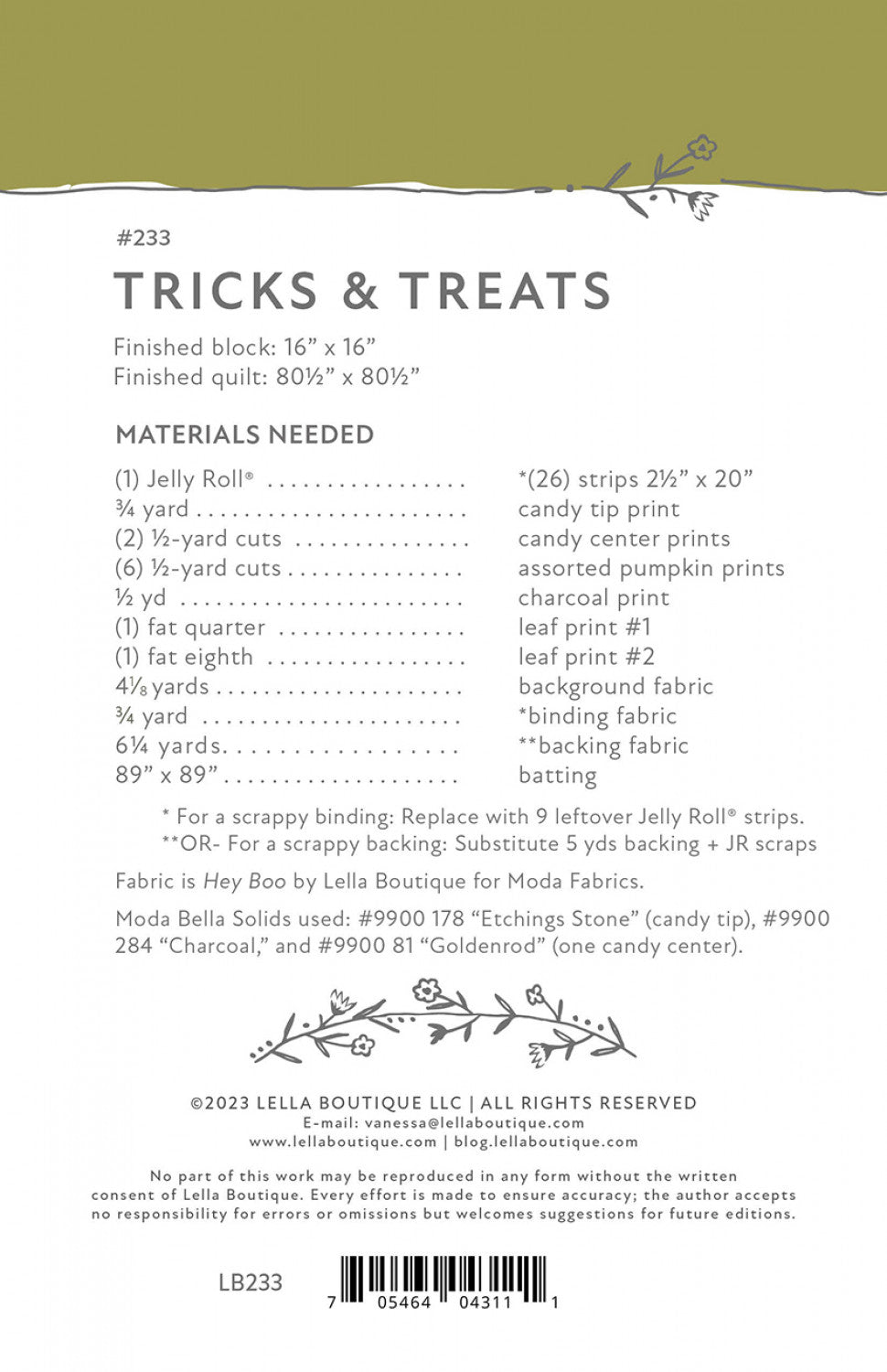 Tricks and Treats | Lella Boutique