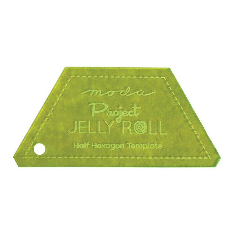 Project Jelly Roll Half Hexagon Template | Fabric Fanatics