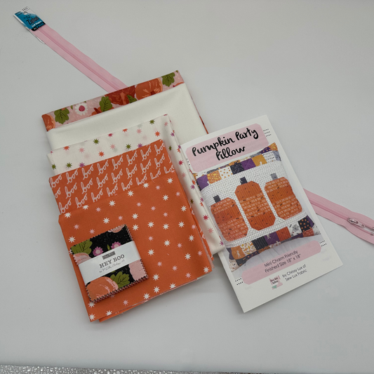 Pumpkin Party Pillow Kit Featuring Hey Boo by Lella Boutique
