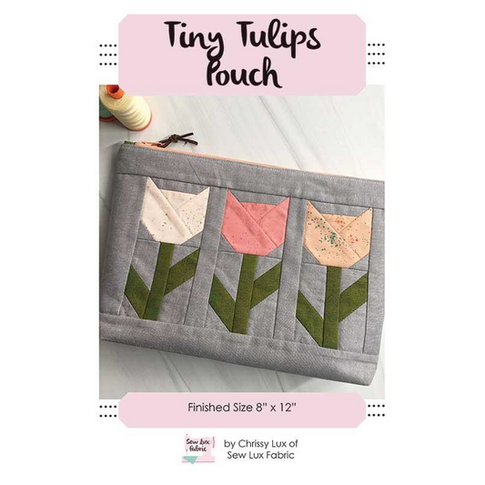 Tiny Tulips Pouch | Sew Lux Fabric