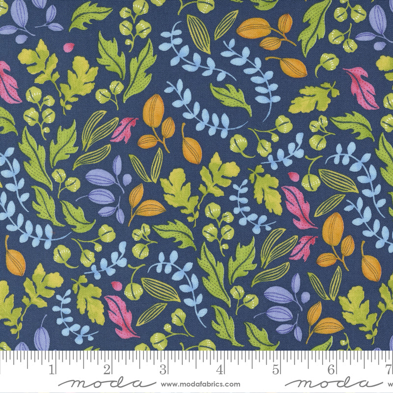 Wild Blossoms | Leafy World Florals Navy