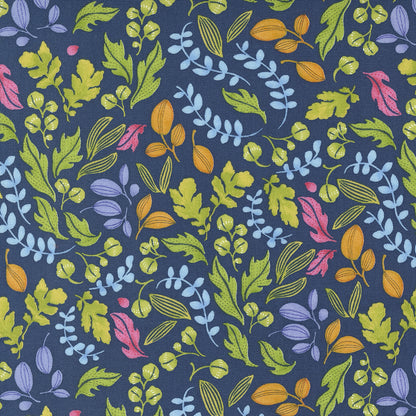 Wild Blossoms | Leafy World Florals Navy