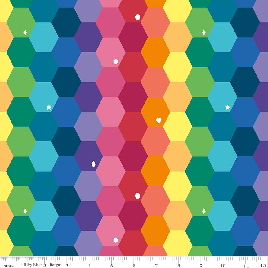 Imagine | Main Rainbow Hexagons