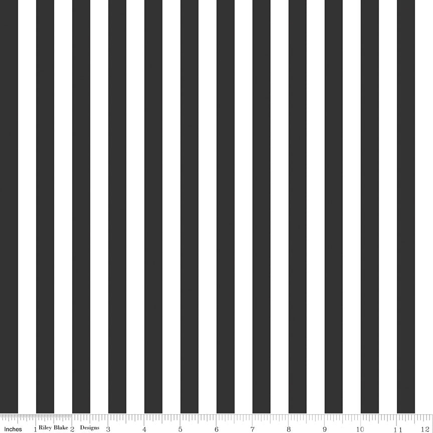 Stripes | 1/2" Stripe Black