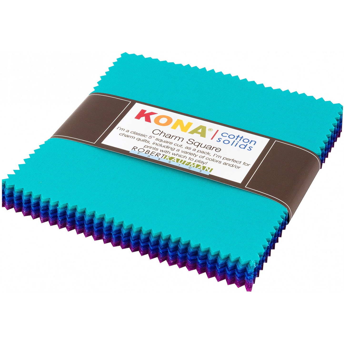 Kona Cotton Solid | Peacock Palette 5" Squares