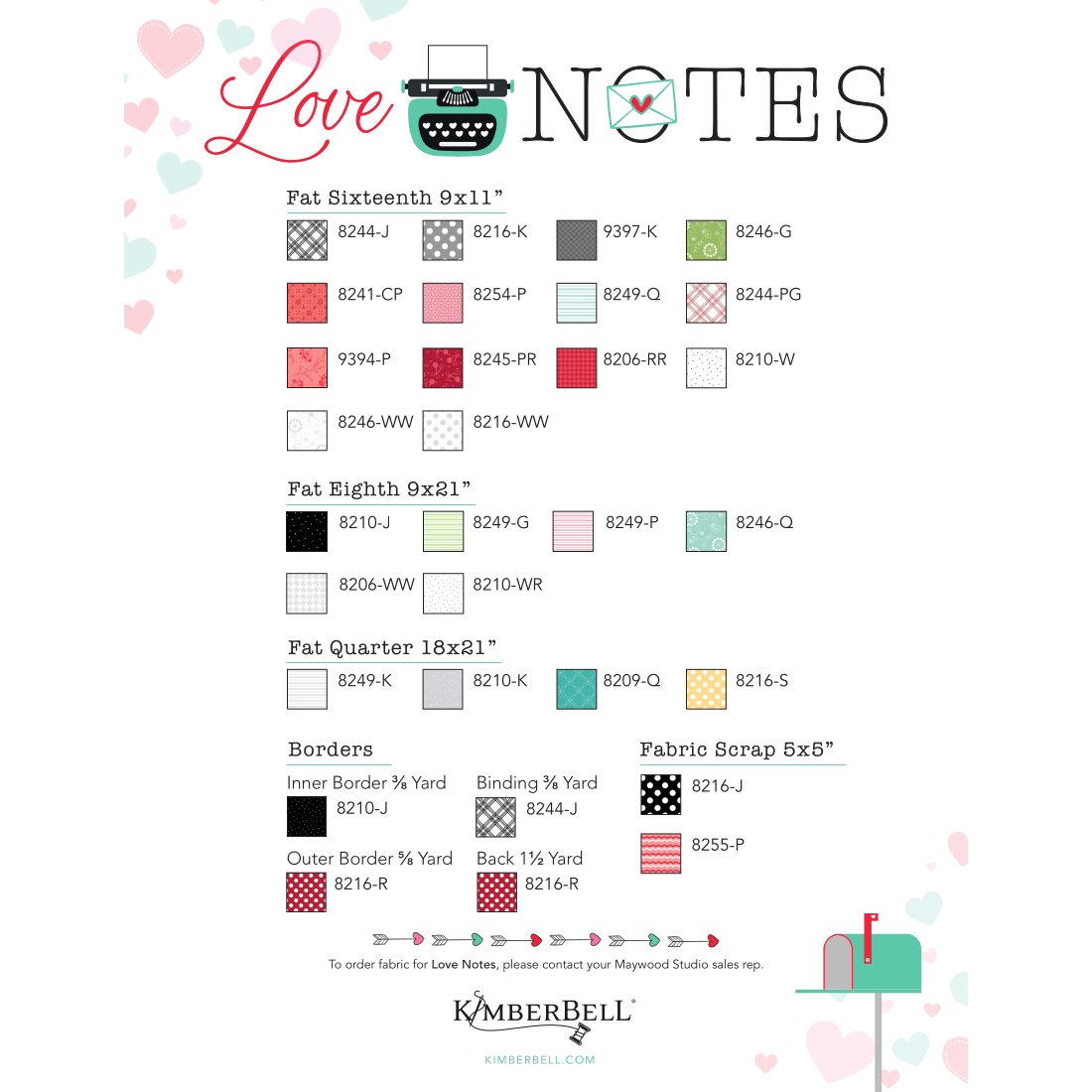 Love Notes | Fabric Kit