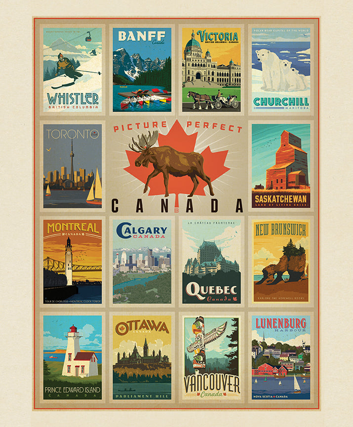 Destinations 3 | Canada Cities Panel (Digitally Printed)