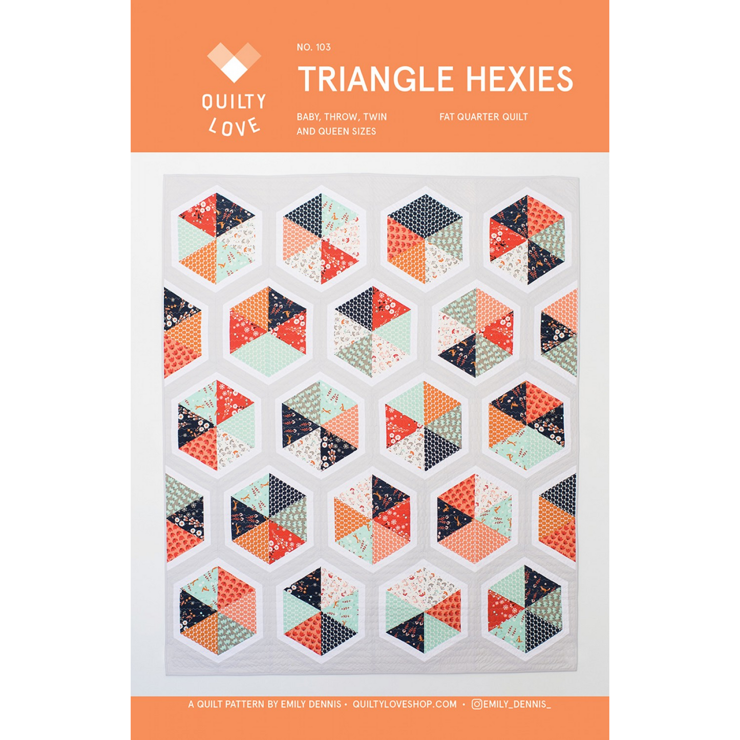 Triangle Hexies | Quilty Love